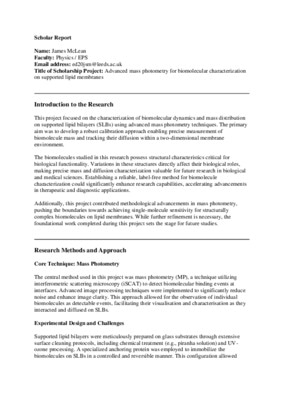 Personal and Scientific Growth: A Reflective Report on Mass Photometry Innovations