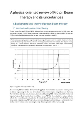 Laidlaw Research Project on Proton Beam Therapy