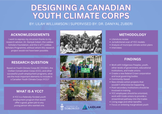 Research Poster - Designing a Canadian Youth Climate Corps