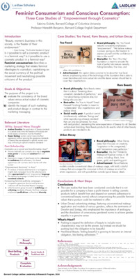 Sabrina Gulotty Feminist Consumerism and Conscious Consumption: Poster Laidlaw.pptx