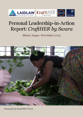 Personal Leadership-in-Action Report: CraftHER by Swara