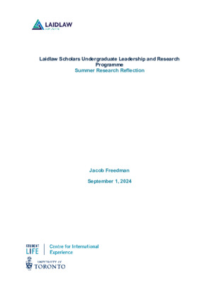 Summer Research Reflection