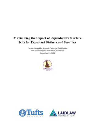 Laidlaw Report: Maximizing the Impact of Reproductive Nurture Kits