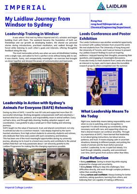 My Laidlaw Journey: from Windsor to Sydney