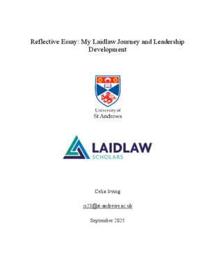 Reflective Essay: My Laidlaw Journey and Leadership Development