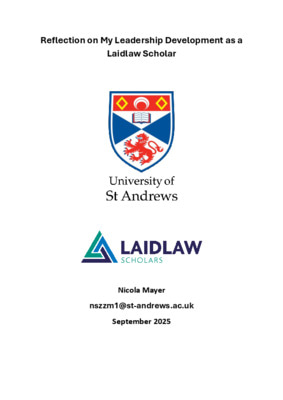 Reflective Essay: A Reflection on my Laidlaw Leadership Journey