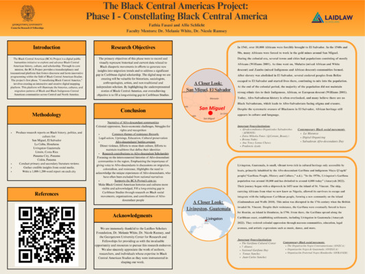 Black Central Americas Project Research Poster
