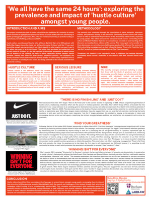 Hustle Culture Academic Poster
