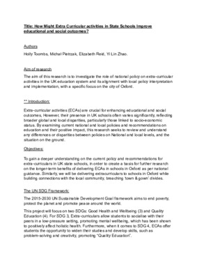 Final Research Design