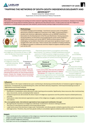 Research Poster: Mapping the Networks of South-South Indigenous Solidarity and Advocacy 