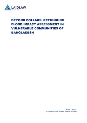 Beyond Dollars: Rethinking Flood Impact Assessment in Vulnerable Communities of Bangladesh