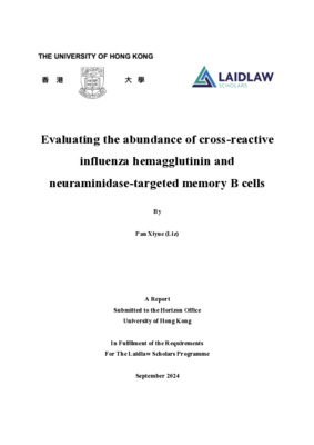 Evaluating the abundance of cross-reactive influenza hemagglutinin and neuraminidase-targeted memory B cells