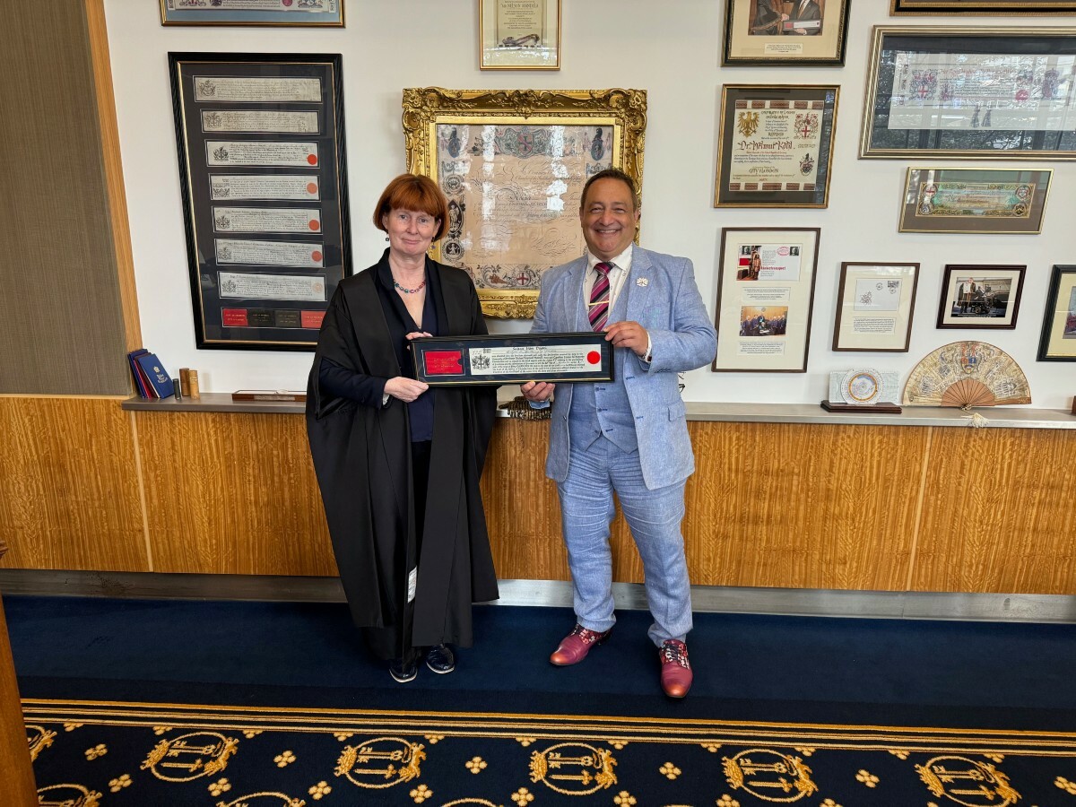 Pharmacist becomes freeman of London