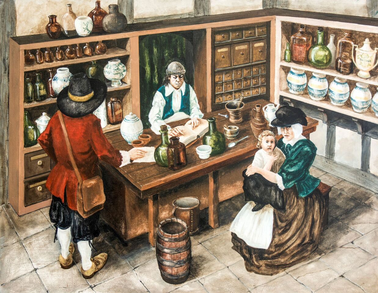 Pharmacy in the 17th century: a look inside an apothecary’s shop