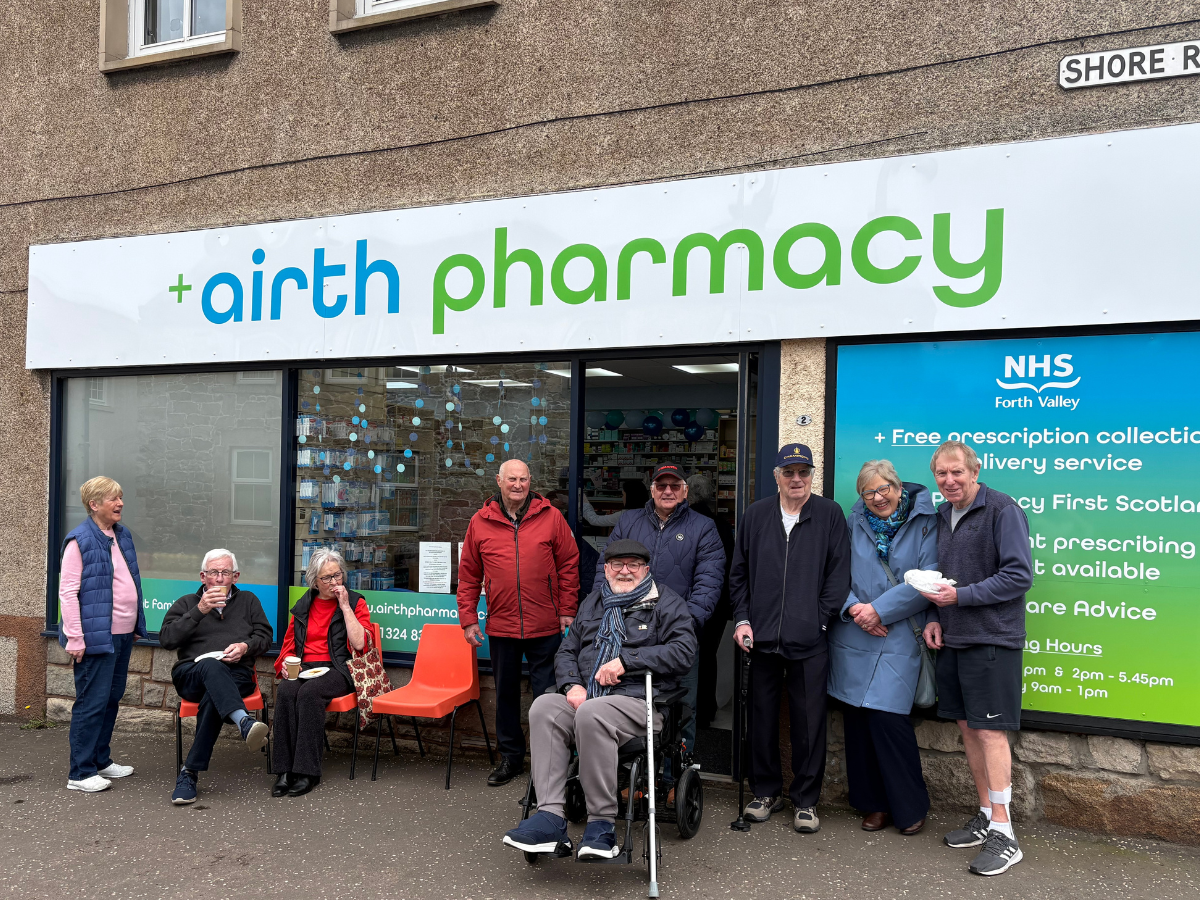 £1.2k raised by pharmacy coffee morning for MND Scotland