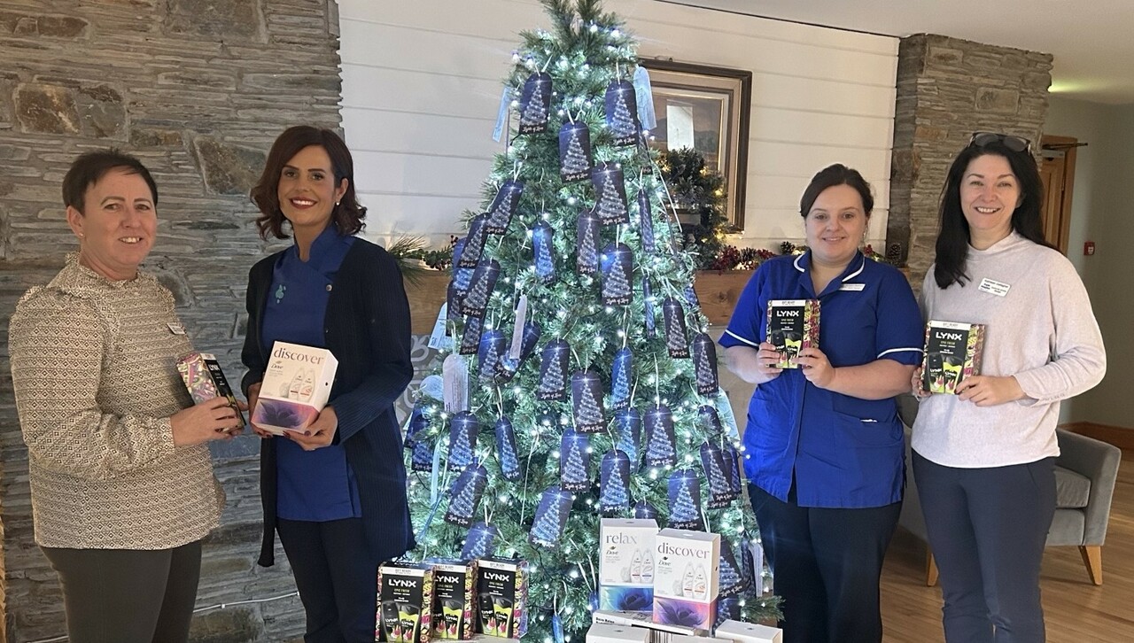 NI pharmacy donates Christmas gifts to hospice