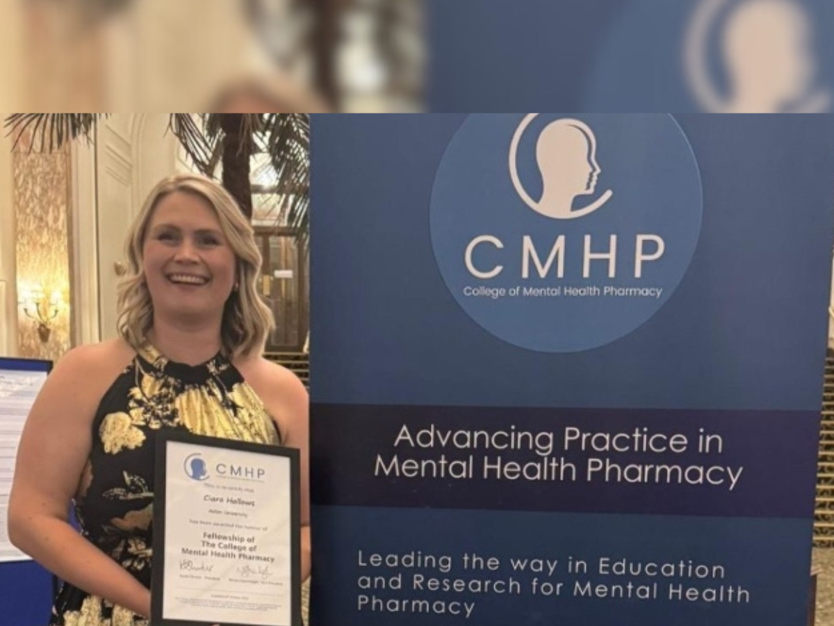 Pharmacy technician receives fellowship for mental health pharmacy work