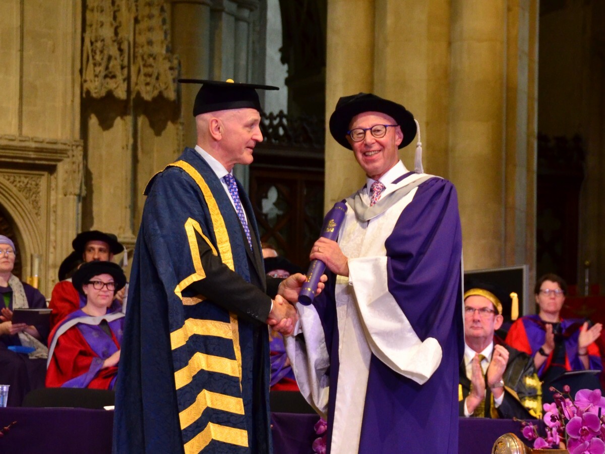 David Reissner given honorary doctorate for services to pharmacy law