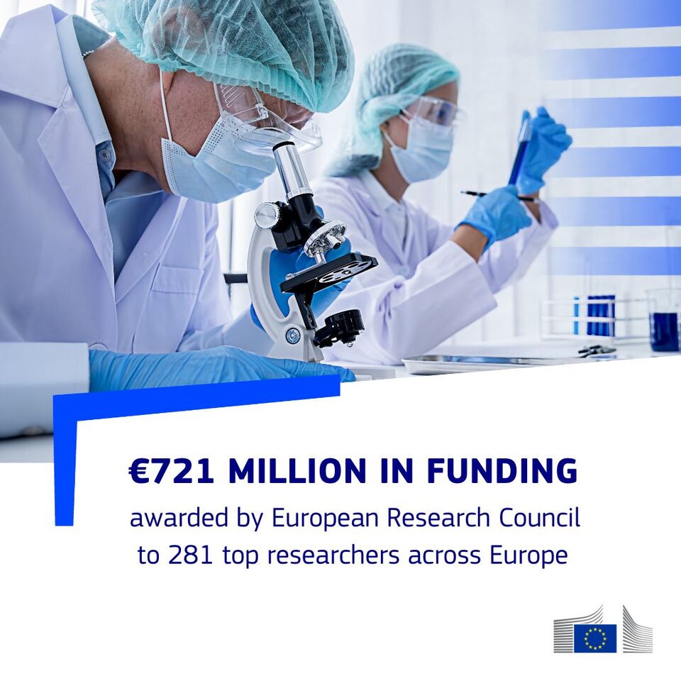 ERC backs cutting-edge research with €721 million in funding