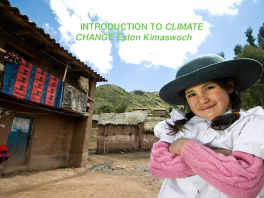 Climate change Training by Eston - a slideshow resource