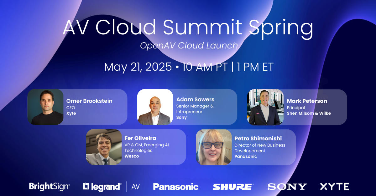 Happening Today: AV Cloud Summit Spring 2025