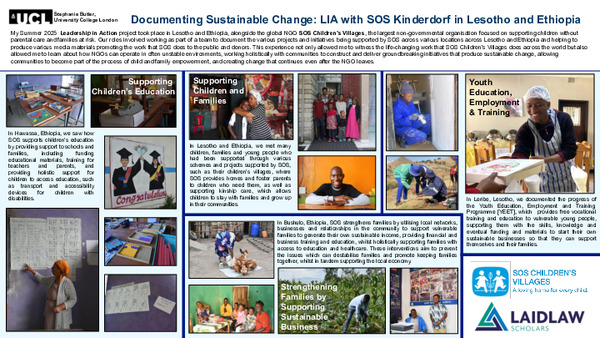Documenting Sustainable Change: LIA with SOS Kinderdorf in Lesotho and Ethiopia