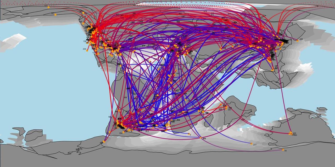 The geographical paths to dinosaur dominance