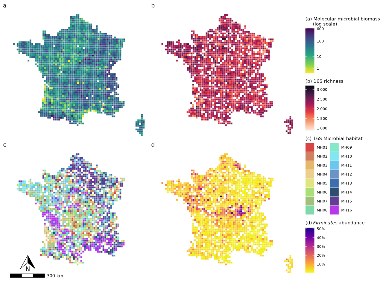 Harmonized Datasets of microbiological analyses from a French national-scale soil monitoring survey