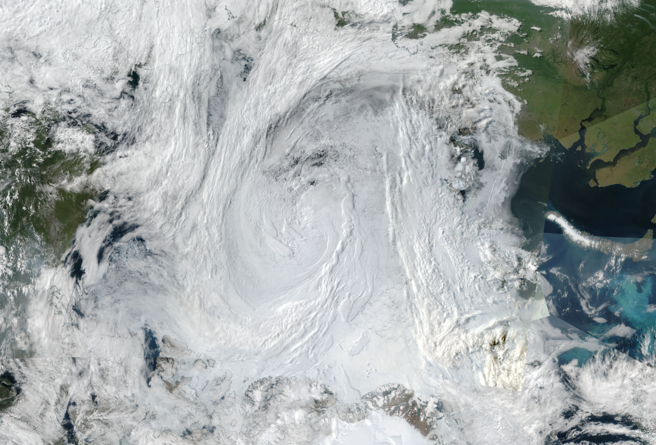 Sea ice loss in association with Arctic cyclones