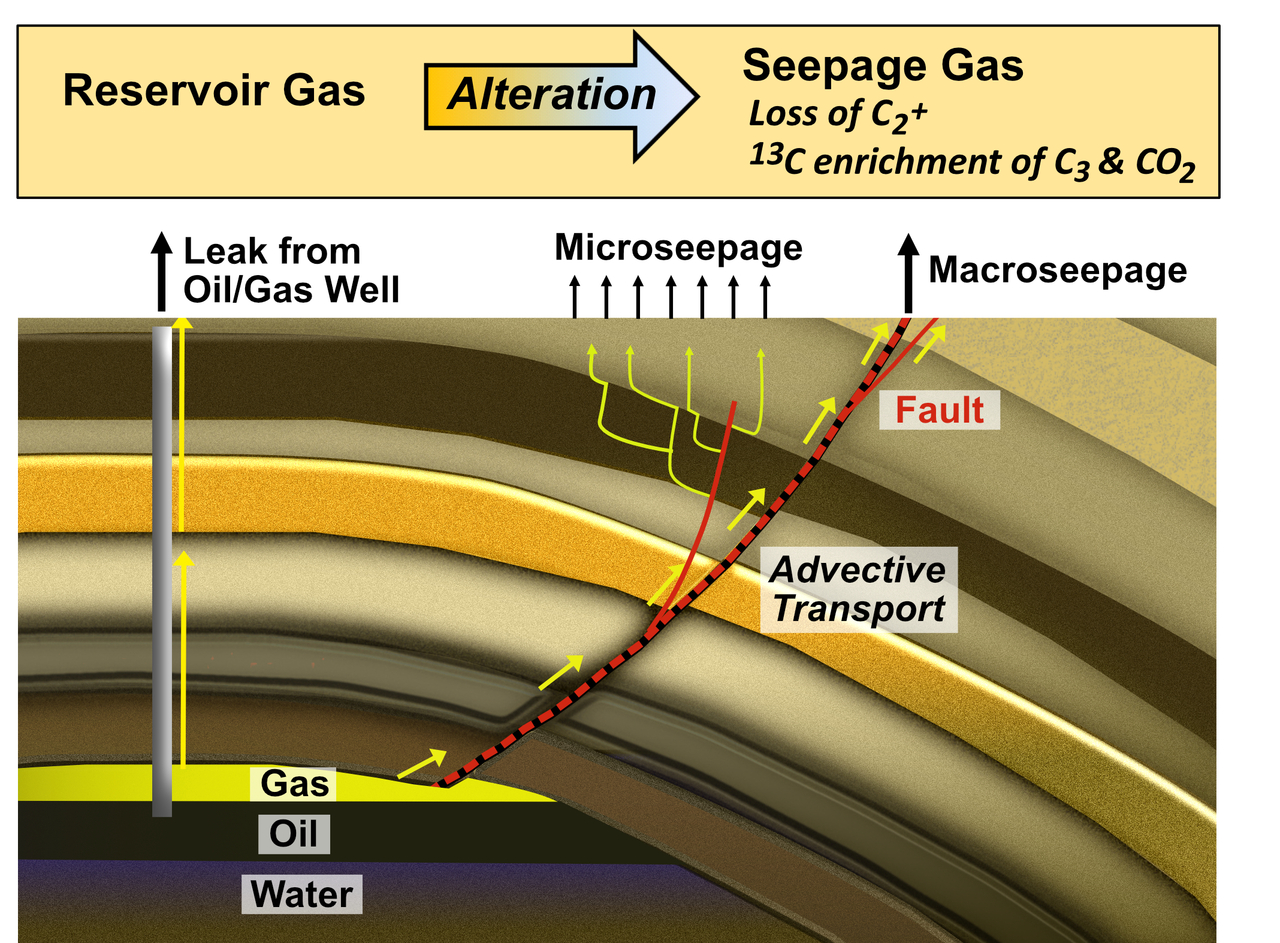 Distinguishing Naturally Seeping Hydrocarbon Gases from Anthropogenic Emissions