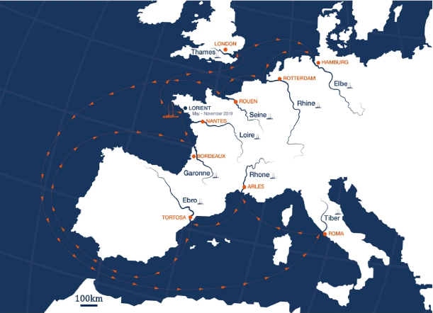 Source, fate and effects of plastic litters in the European land-sea continuum