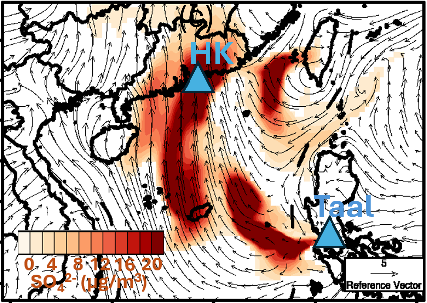 Mysterious air pollution in south China linked to volcanic emissions from the Philippines