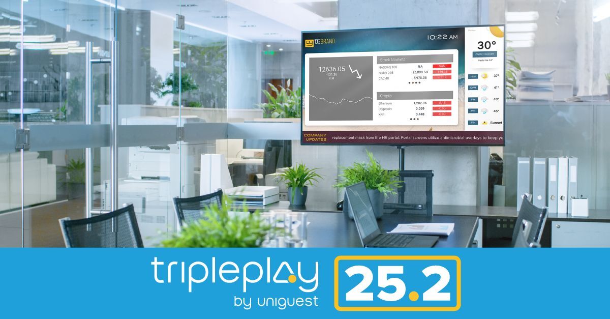 Uniguest IPTV and Digital Signage supercharged with wave of innovations in Tripleplay platform