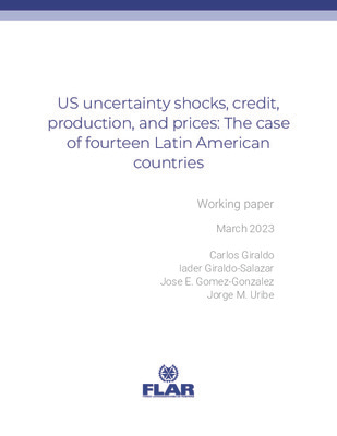 Documentos de trabajo | US uncertainty shocks, credit, production, and prices |2023