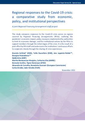 Doc de discusión | Regional responses to the Covid-19 crisis | 2021
