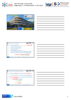 Handout including notes - The LAB BOOK - Career Skills 5 - Jason PERRET - YSF 2026 - 4 JULY 2026
