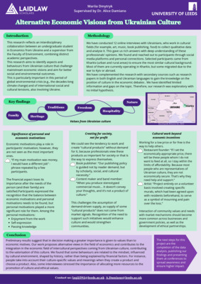 Research Poster: Alternative Economic Visions from Ukrainian Culture