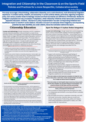 Laidlaw Poster- Integration and Citizenship