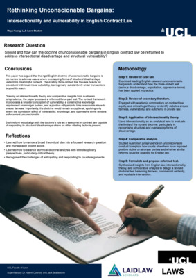 Poster: Rethinking Unconscionable Bargains