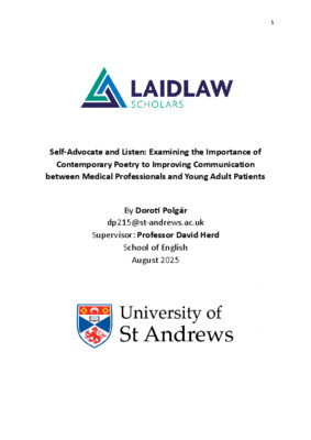 Self-Advocate and Listen: Examining the Importance of Contemporary Poetry to Improving Communication between Medical Professionals and Young Adult Patients