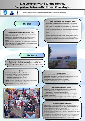 LiA Reflection: Community and culture centres. Comparison between Dublin and Copenhagen