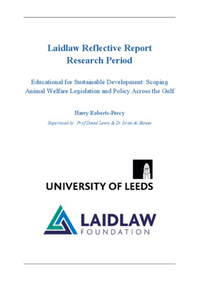 Reflections on my Research: Animal Welfare Legislation & Policy in the Gulf States