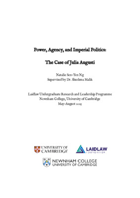 'Power, Agency, and Imperial Politics: The Case of Julia Augusti' Research Essay