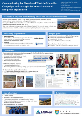 (LiA poster) Communicating for Abandoned Waste in Marseille:  Campaigns and strategies for an environmental non-profit organisation