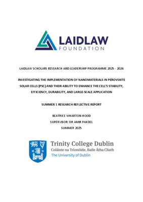 LAIDLAW SUMMER 1 REFLECTIVE ESSAY