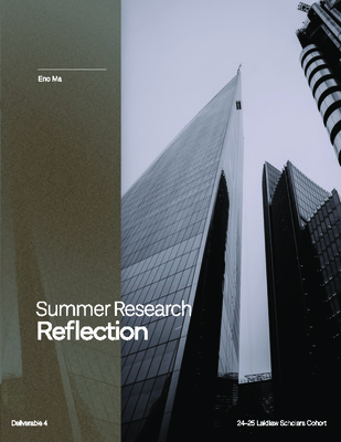 Research Reflection (Summer 1)