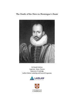 The Death of the Hero in Montaigne's Essais
