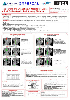 Research Poster: Fine-Tuning and Evaluating AI Models for Organ-at-Risk Delineation in Radiotherapy Planning