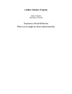 LiA Experience Abroad Reflection 