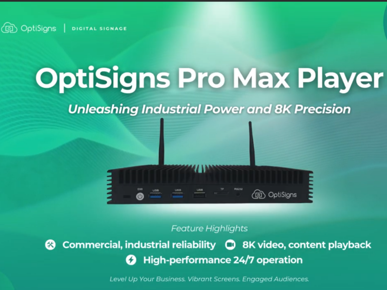 Unleashing the Future of Digital Signage: Introducing the OptiSigns ProMax Player!